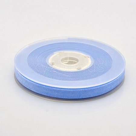 Polyester Velvet Ribbon for Gift Packing and Festival Decoration SRIB-M001-7mm-336-1