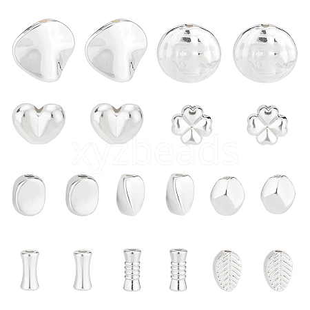 BENECREAT 100Pcs 10 Styles Alloy Bead FIND-BC0004-58-1