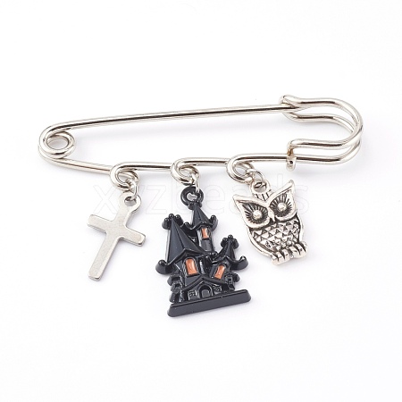 Iron Safety Brooch for Halloween JEWB-BR00048-01-1