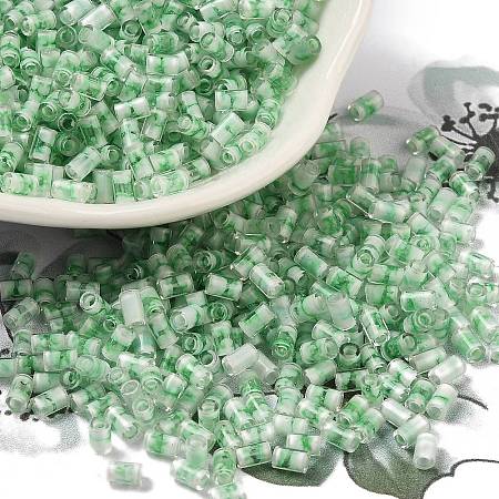 Two Tone Inside Colours Transparent Glass Seed Beads SEED-C004-05B-1