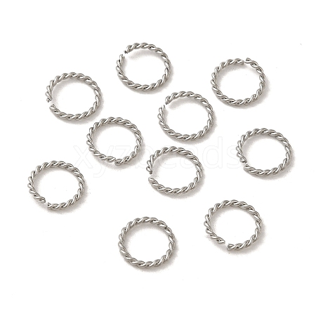 Non-Tarnish 304 Stainless Steel Open Jump Rings STAS-C085-01A-P-1