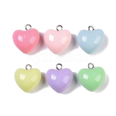 Opaque Resin Pendants RESI-H162-07P-03-1