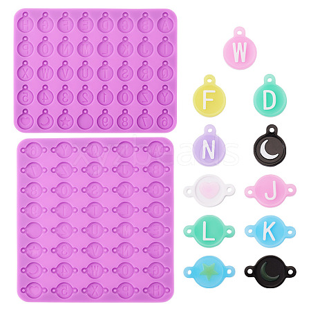 2Pcs 2 Styles Resin Molds CRES-TA0001-67-1