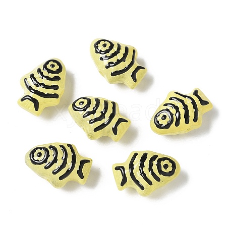 Baking Paint Glass Enamel Beads BLOW-D300-04F-1