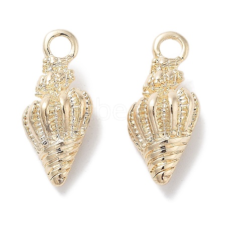 Brass Micro Pave Cubic Zirconia Pendants KK-C077-04G-1