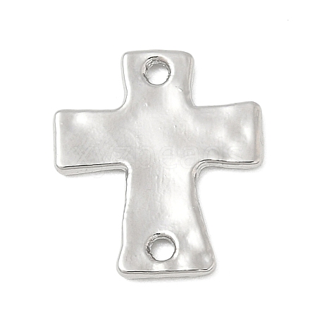 Alloy Textured Religion Cross Links Connector Charms FIND-Z127-01P-01-1