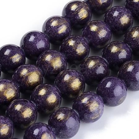 Natural Mashan Jade Beads Strands G-F670-A25-10mm-1