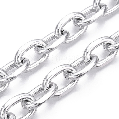 Aluminum Faceted Cable Chain CHA-N003-32S-1