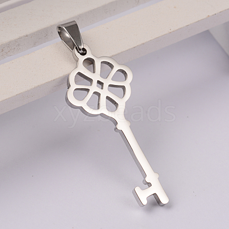 Tarnish Resistant Key 304 Stainless Steel Pendants LS-STAS-E104-02P-1