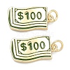 Brass Enamel Pendants KK-F933-11G-1