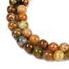 Natural Green Opal Beads Strands G-K245-A17-A04-3