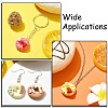 20Pcs 10 Colors Opaque Resin Imitation Food Pendants CRES-YW0001-31-6