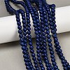 Synthetic Howlite Imitation Lapis Lazuli Beads G-S393-13A-6mm-1