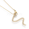 Brass Pendant Necklaces NJEW-I230-17-5