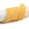 Natural Yellow Jade Bead Strands X-G-K121-01-4mm-4