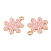 Christmas Light Gold Tone Alloy Enamel Pendants X-FIND-C031-01KCG-02-2