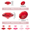 AHADERMAKER 6000Pcs 10 Styles Pointed Back Acrylic Rhinestone Cabochons TACR-GA0001-07B-2