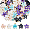 DICOSMETIC 150Pcs 5 Colors Alloy Enamel Pendants ENAM-DC0001-32-1