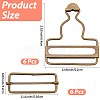 6Bags Adjustable Alloy Buckle FIND-CP0003-92C-2