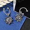 Sun 316 Surgical Stainless Steel Hoop Earrings EJEW-G416-47AS-2