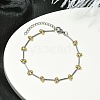 201 Stainless Steel Link Bracelets for Women BJEW-JB11491-1