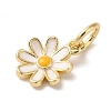 Brass Enamel Charms KK-L216-006G-01-2