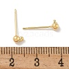 Brass Studs Earring Findings KK-H503-29G-02-3