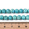 Dyed Synthetic Fossil Beads Strands G-T139-6mm-66F-5