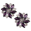 2Pcs Detachable Glass Rhinestone Shoe Decoration FIND-FG0002-47A-1