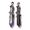 Natural Amethyst Pointed Big Pendants G-F766-07AS-03-1