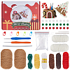 1Set Christmas Theme DIY Crochet Kit for Beginners DIY-SC0027-78B-1