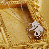 Non-Tarnish Stainless Steel Pendant Necklaces ZE1785-2-2