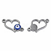 304 Stainless Steel Enamel Connector Charms STAS-N087-64-03P-1