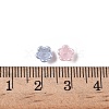 Pearlized ABS Plastic Bead Caps KY-G032-01B-3
