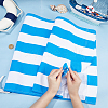2Pcs Stripe Pattern Canvas Cloth Chair Replacement FIND-GF0007-72C-3