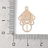 Brass Etched Metal Embellishments Pendants KK-Z058-06KCG-3