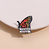 Butterfly with Word Anti-Social Safety Brooch Pin JEWB-PW0002-04-3