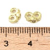 Rack Plating Brass Pave Clear Cubic Zirconia Spacer Bars KK-B088-11A-G-3