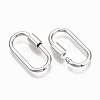 Brass Screw Carabiner Lock Charms KK-T047-07P-3