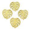 Spray Painted 430 Stainless Steel Filigree Pendants STAS-TAC0018-26C-2