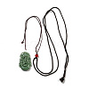 Natural Jadeite Pendant Necklaces G-H306-05-06-2