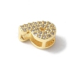 Brass Micro Pave Clear Cubic Zirconia Initial Multi-strand Links KK-S520-01G-16-2