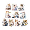 Cat PET Waterproof Stickers Sets STIC-C008-03E-1