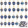 30Pcs Natural Cultured Freshwater Pearl Dyed Connector Charms PALLOY-SC00006-1
