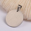 304 Stainless Steel Pendants STAS-I036-06-3