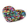 Acrylic with Paillettes Pendants MACR-M028-02A-2