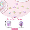 50Pcs UV Plating Rainbow Iridescent Opaque Acrylic Beads OACR-SC0003-06-2