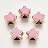 UV Plating Acrylic European Beads OACR-T005-91KC-09-1