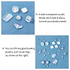 SUPERFINDINGS 60Pcs 6 Style Transparent Acrylic Beads PACR-FH0001-02-5