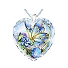 Heart Glass Pendant Necklaces PW23052491682-1